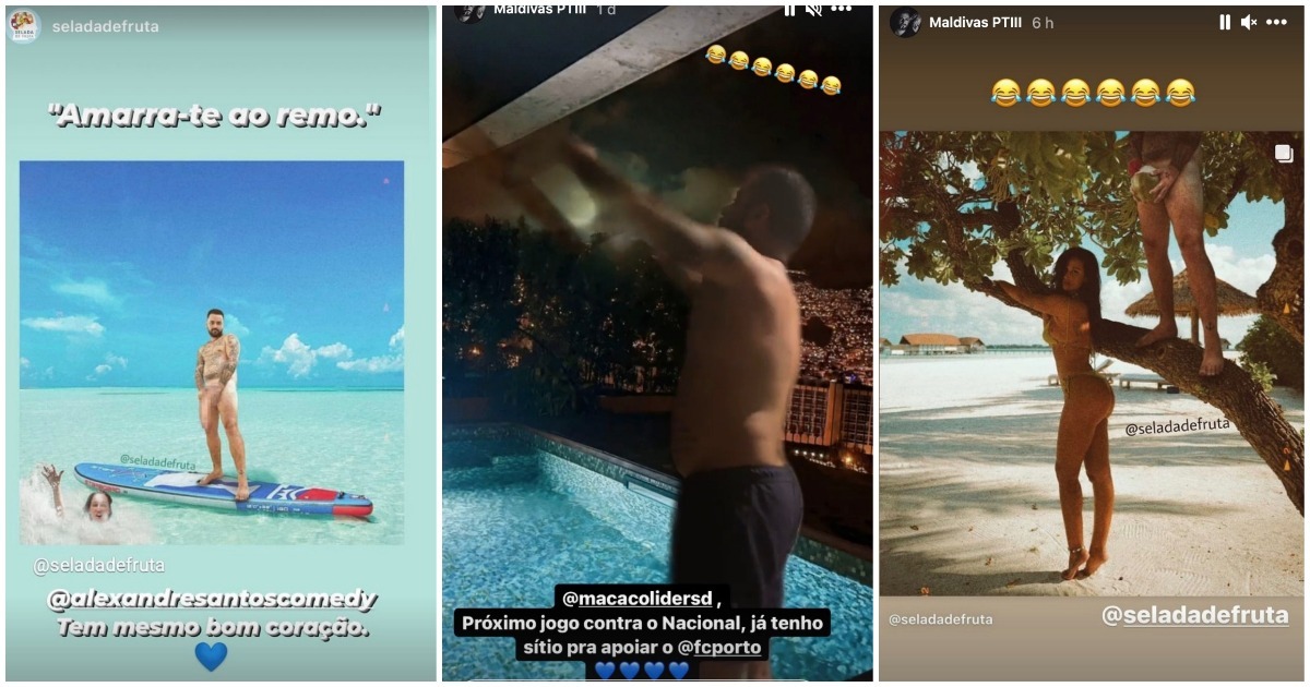 Memes das férias de Alexandre Santos nas Maldivas