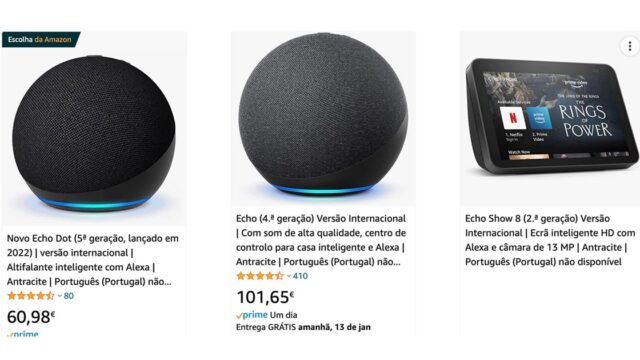 Compra os Alexa Echo na Amazon Espanha e recebe em Portugal (2022)