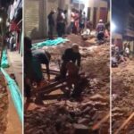 Colombianos destroem pavimento após rumores de ouro escondido na rua