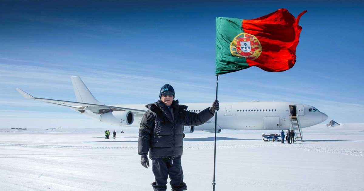Piloto português é o primeiro a aterrar um Airbus 340 no gelo da Antártida