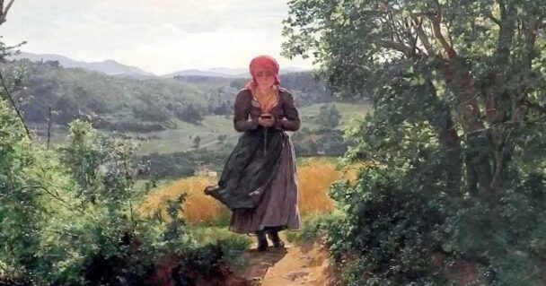 Quadro de 1860 mostra mulher que parece estar com um telemóvel