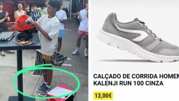 Filho de Ronaldo sem problemas a usar sapatilhas da Decathlon de 13€
