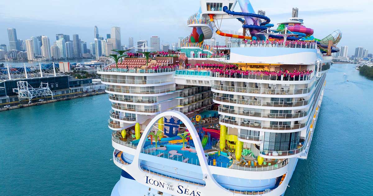 ‘Icon of the Seas’: o maior navio cruzeiro do mundo é lançado hoje às águas