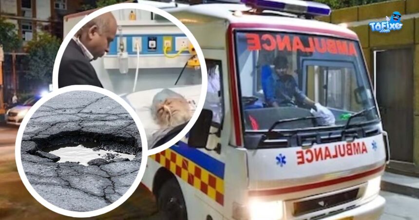 Idoso ‘morto’ ressuscita após ambulância passar por cima de buraco na estrada