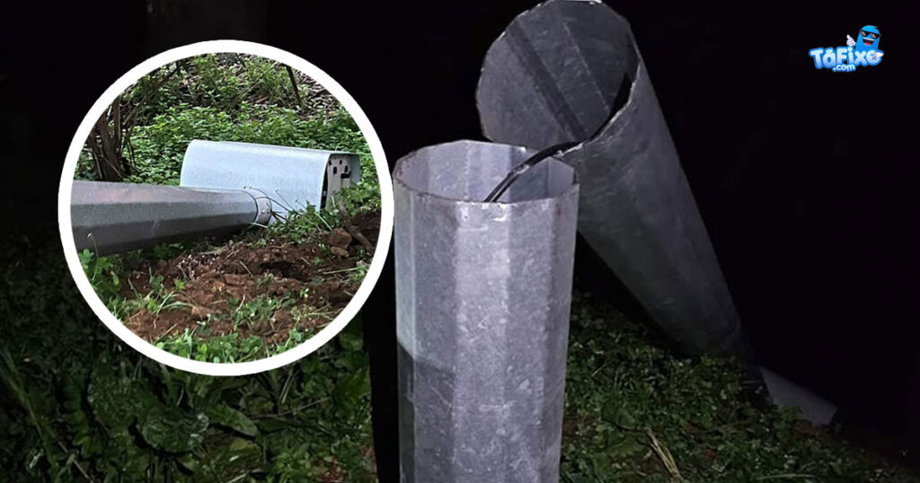 Radar de velocidade cortado a rebarbadora na EN260