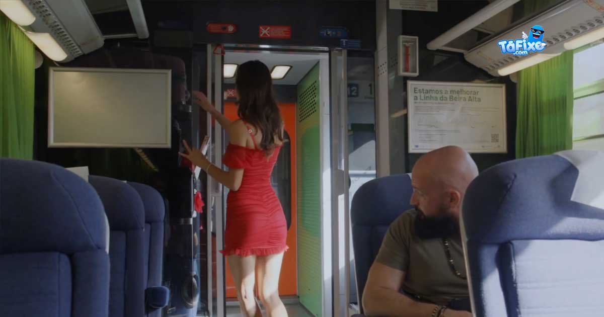 Comboio da CP usado em filme pornográfico
