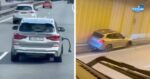 Condutor teimoso desfaz BMW contra túnel rodoviário