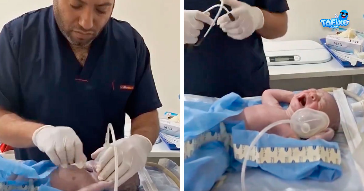 Médico reanima recém-nascido em vídeo emocionante