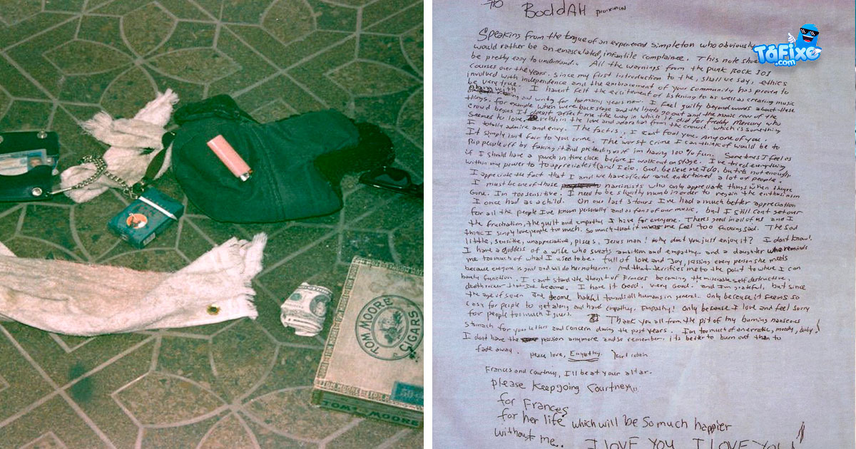 Relatório da autópsia de Kurt Cobain revelado na internet
