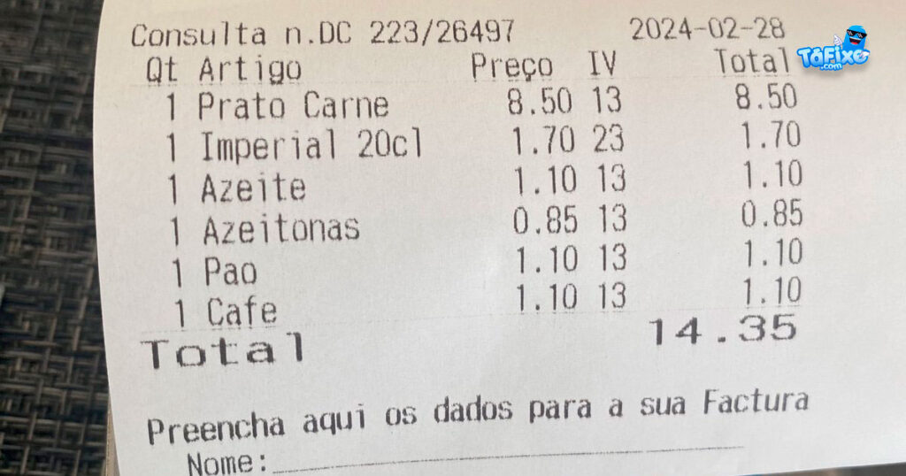 Restaurante cobra azeite no 'couvert' e deixa cliente chocado