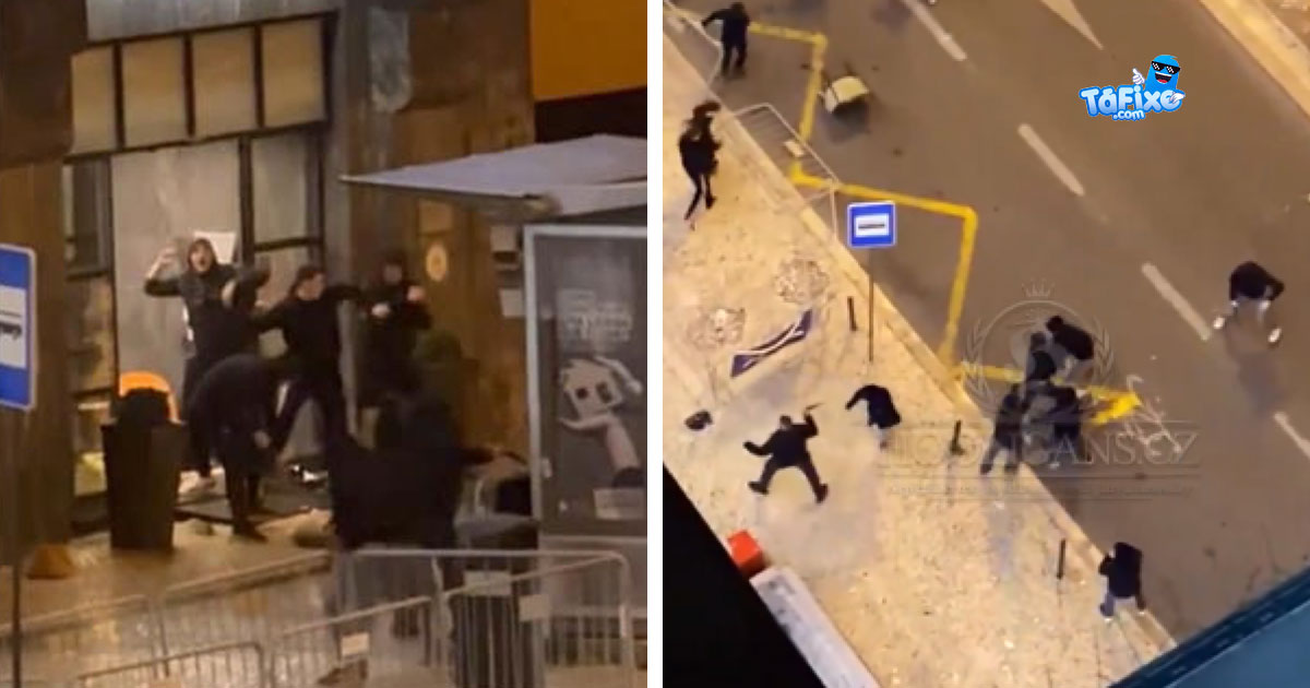 Casuals da Atalanta e do Rangers provocam tumulto na baixa de Lisboa