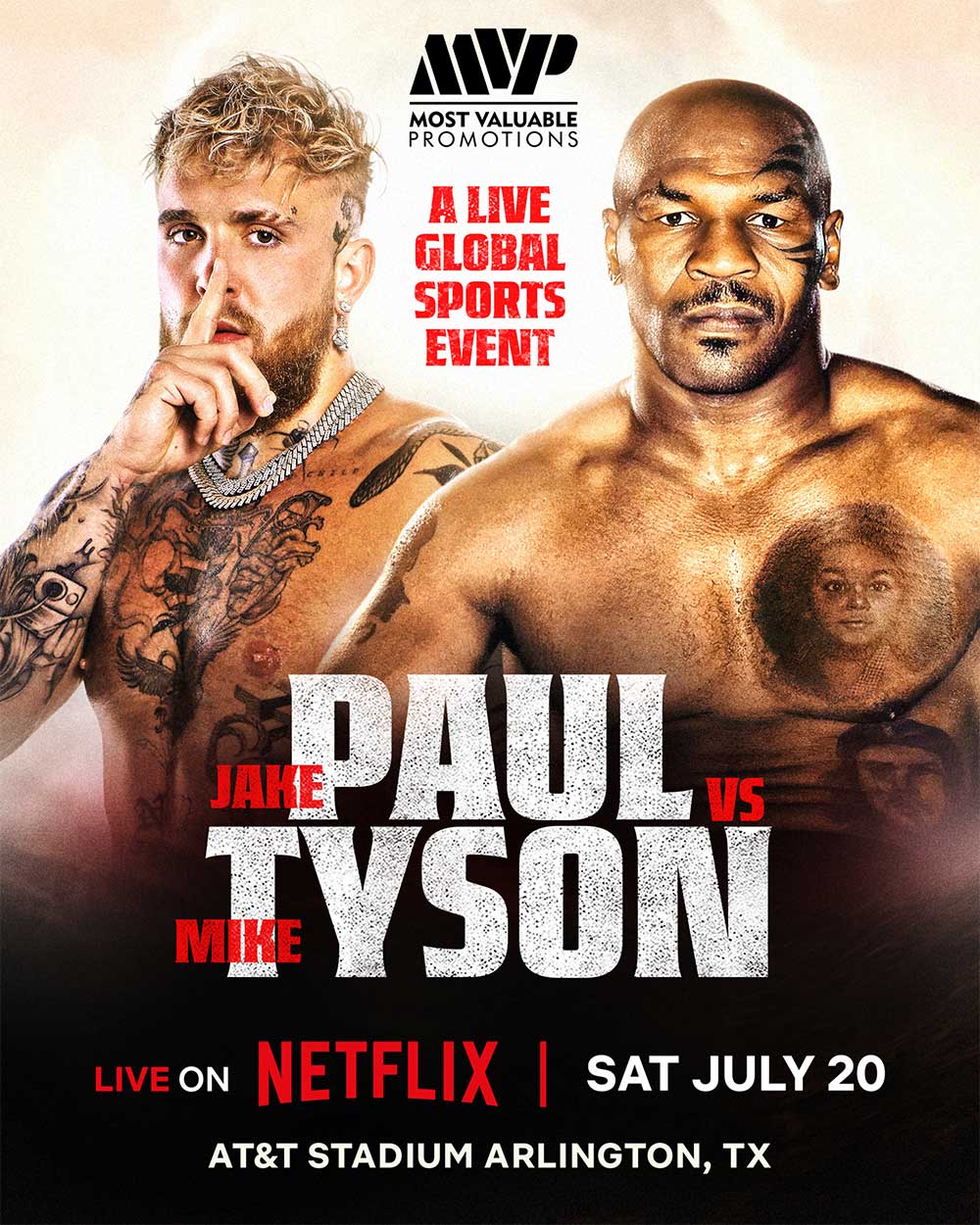 Mike Tyson anunciou que vai lutar contra Jake Paul no dia 20 de julho (e vai ser transmitido pela Netflix)
