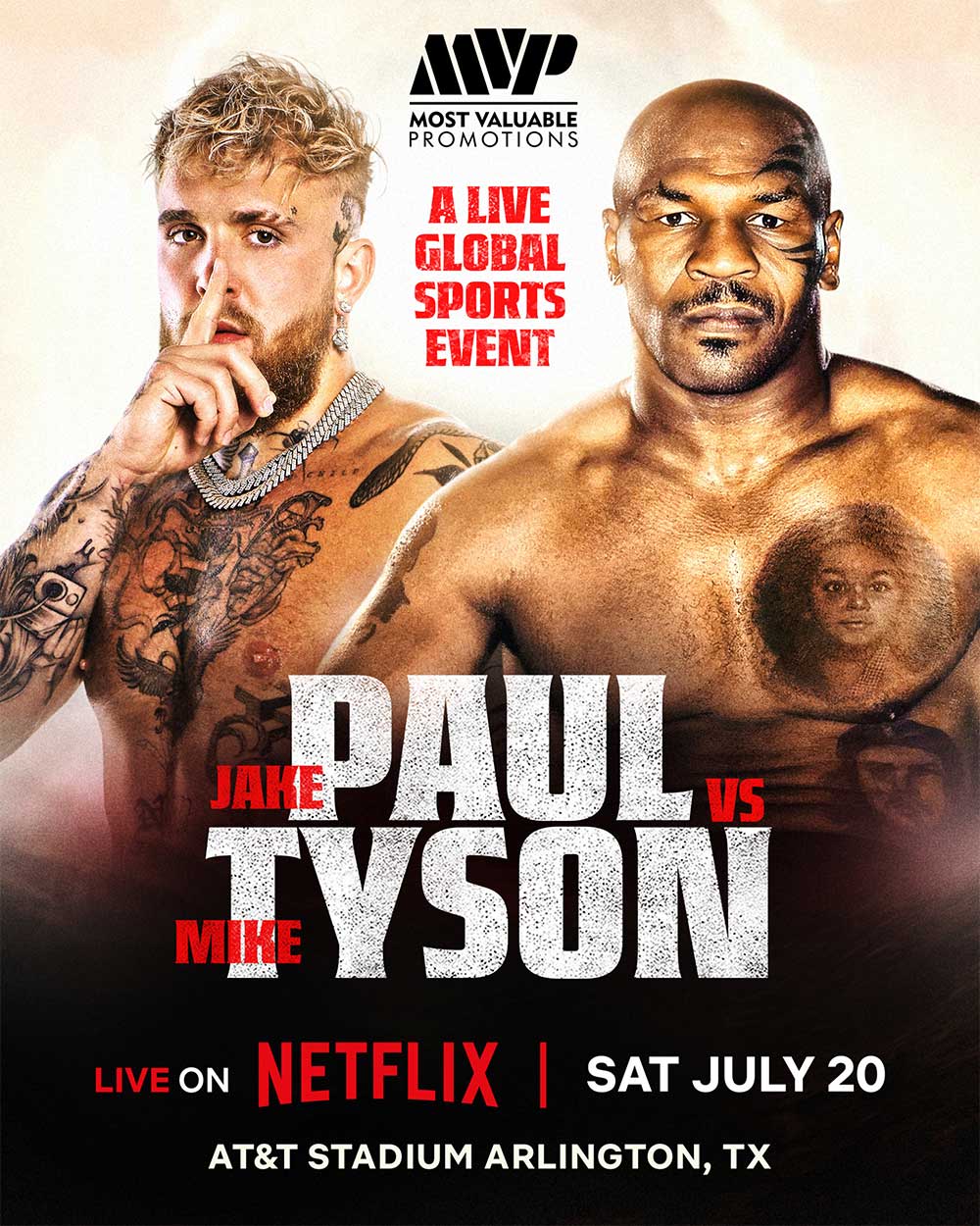 Mike Tyson anunciou que vai lutar contra Jake Paul no dia 20 de julho (e vai ser transmitido pela Netflix)