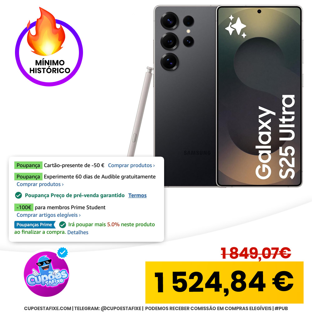 Amazon faz promoção incrível para o Samsung Galaxy S25 e S25 Ultra